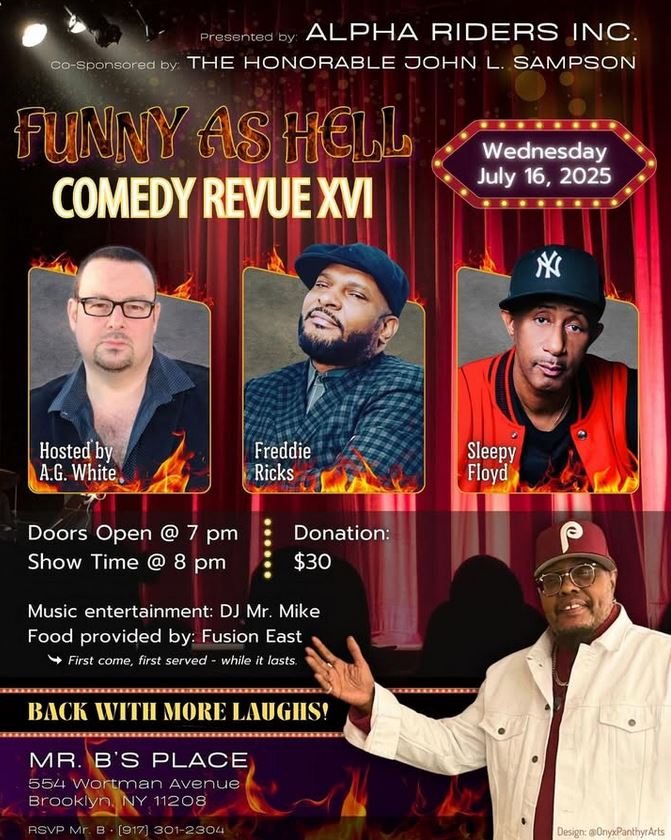 Comedian Sleepy Floyd at Funny As Hell Comedy Revue XVI